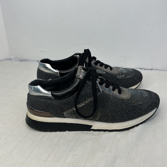 MICHAEL Michael Kors Allie Trainer Sneakers, Charcoal Flannel size 9.5 - Picture 2 of 10